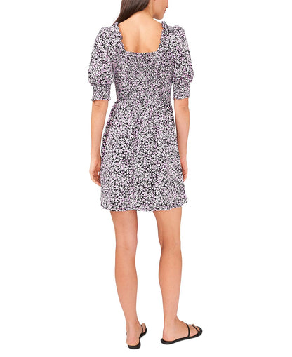 Riley & Rae Women's Ditsy Breeze Dress Gray Size Large