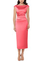 Betsy & Adam Women's Midi Sheath Dress Orange Size 12