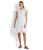 Lauren Ralph Lauren Women's Eyelet Jersey Dress White Size 12