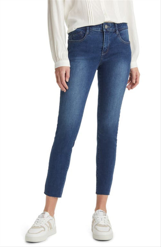 Wit & Wisdom 'Ab'solution Skinny Jeans, Mid Blue Vintage, Size 0
