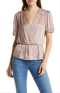 Paige Women's Wild Rose Felicity Peplum Top Size Medium