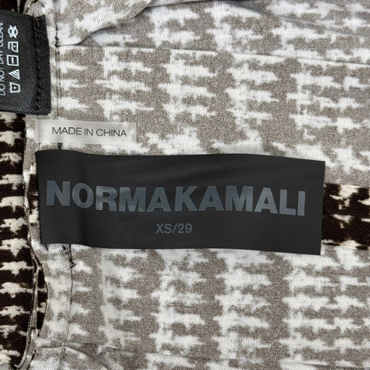 NORMA KAMALI Silky Jersey Pleated Micro Skirt Unlined Women's Sz S/32 Chocolate
