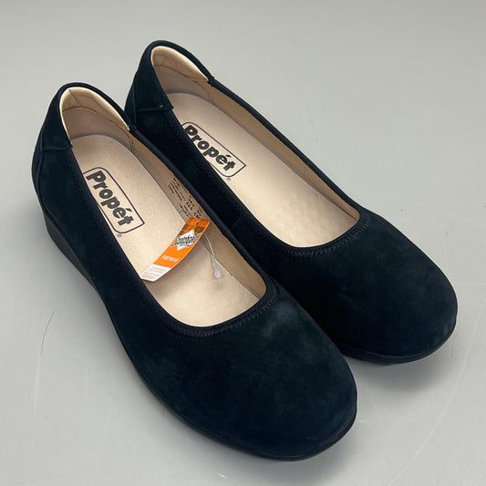PROPET Yara Slip-On Cushioned Orthotic Comfort Womens Sz 6.5 Black Suede WCX004L