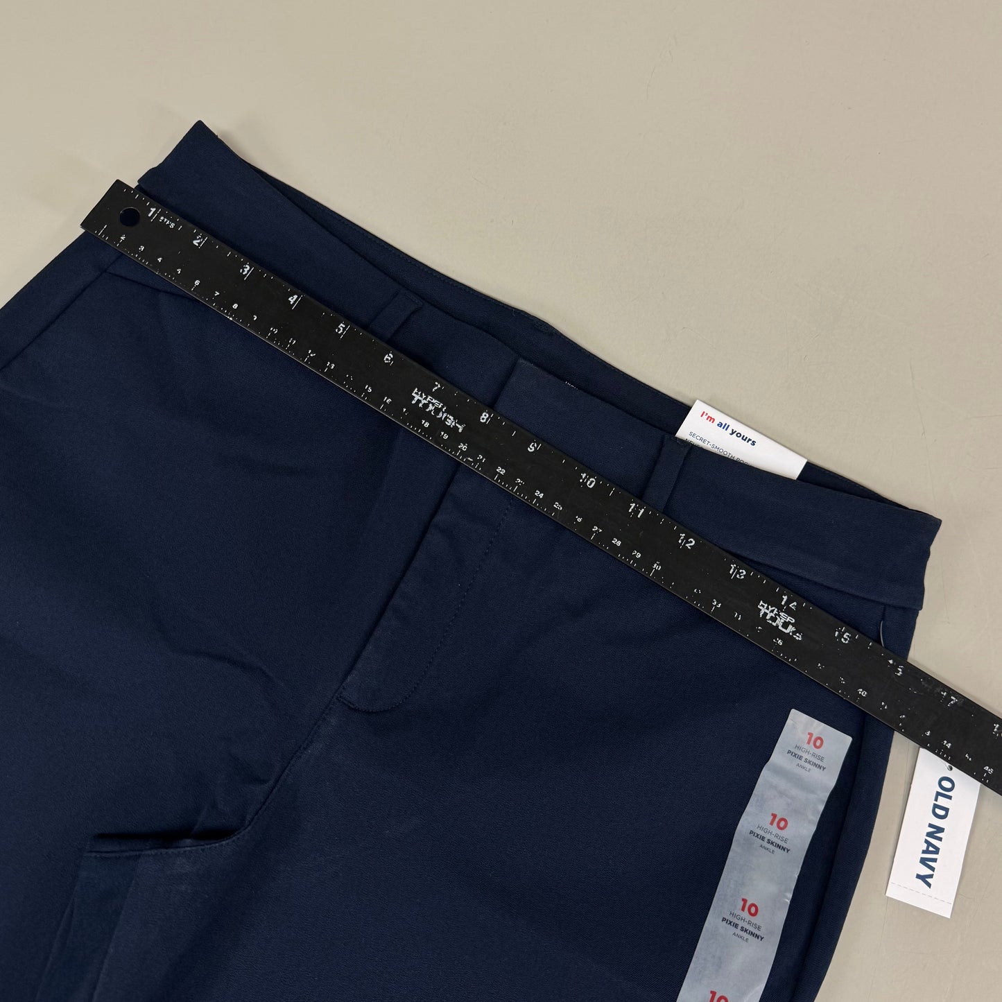OLD NAVY High Waisted Pixie Skinny Ankle Pants Women's Sz 10 In The Navy 3139011958