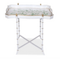 Ivory & Green RECTANGULAR TRAY TABLE