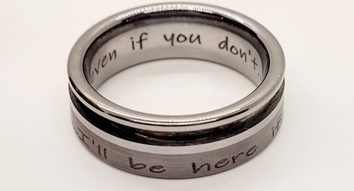 The "I'll Be Here" Memorial Ring