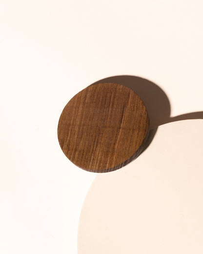 thick wood candle lid with gasket