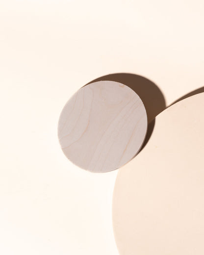 thin wood candle lid with gasket