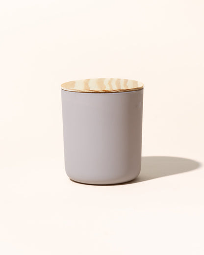 thin wood candle lid with gasket