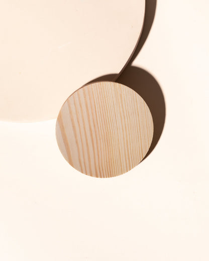 thick wood candle lid with gasket