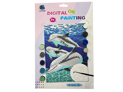 Dolphin Paint by Numbers Kit F07M1-6-Dolphin