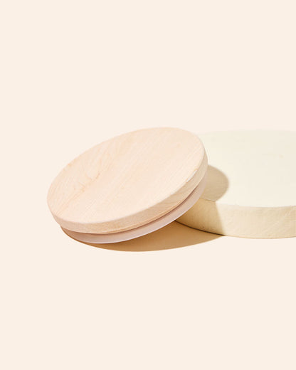 thick wood candle lid with gasket