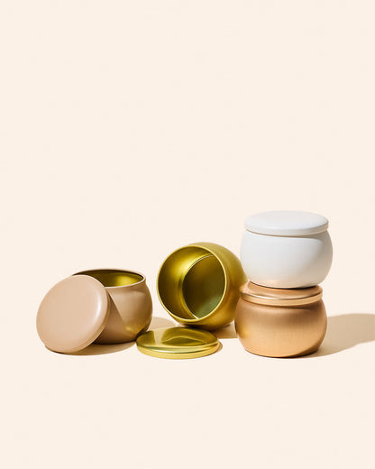 4oz amore™ candle tin & lid