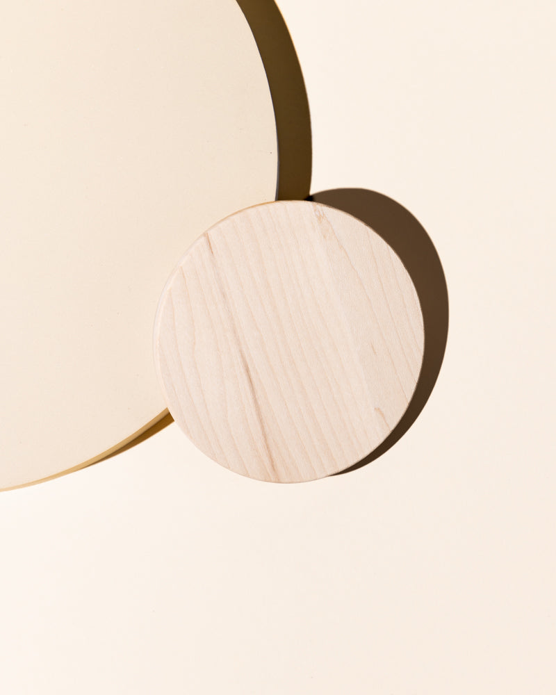 thin wood candle lid with gasket