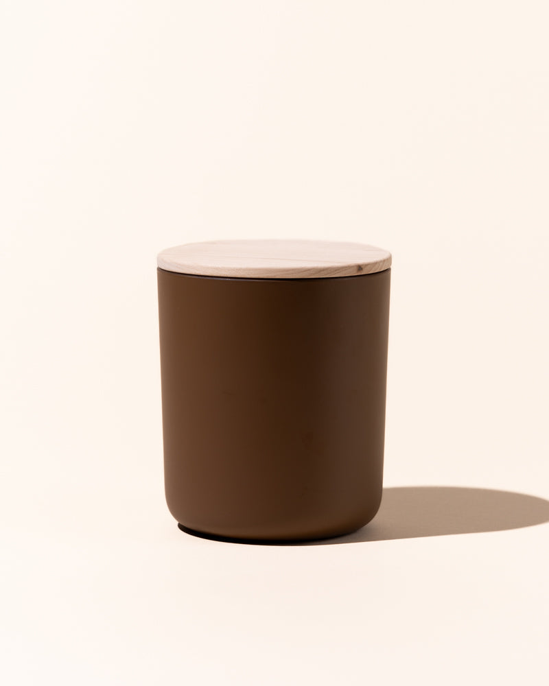 thin wood candle lid with gasket