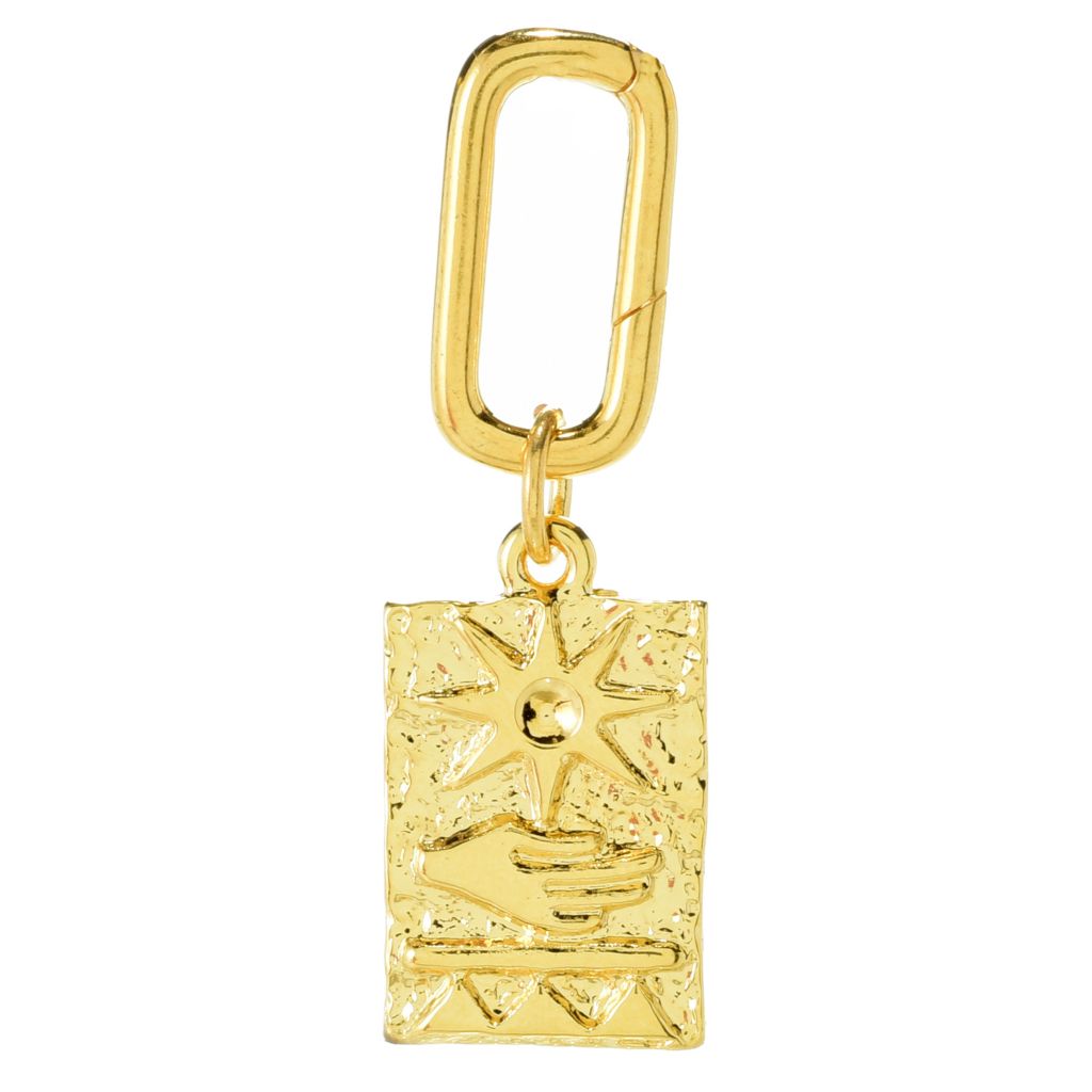 MAYAMAR 24K Gold Plated Polished Choice of Motif Enhancer Pendant