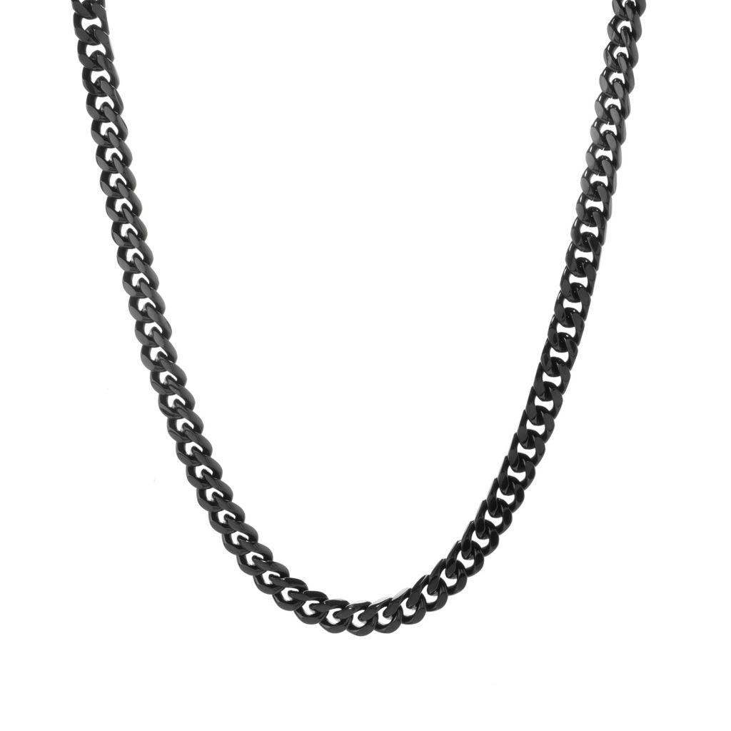 Invicta Jewelry Stainless Steel Curb Link Bracelet & Necklace Set