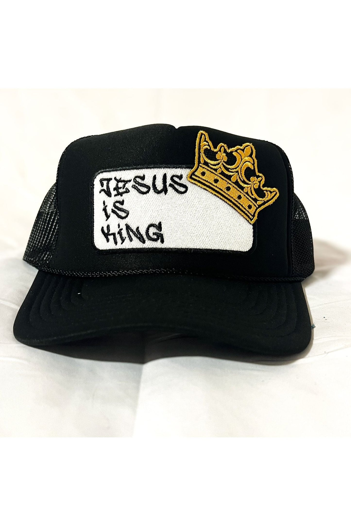 Jesus is King patch trucker hat -clearance