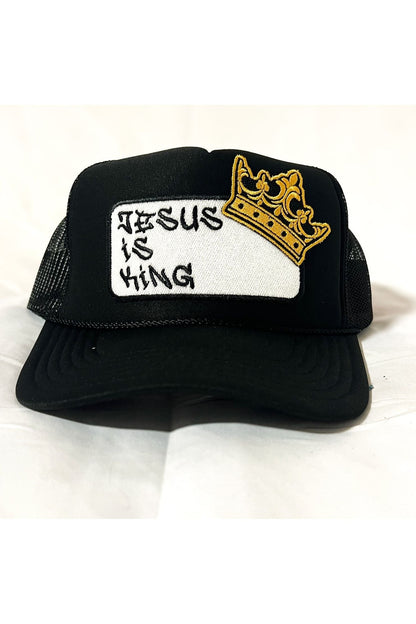 Jesus is King patch trucker hat -clearance