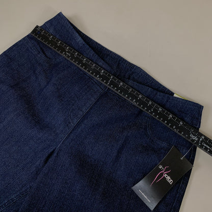 MULTIPLES Ankle Pants Petite Women's Sz 14 Denim M2623P