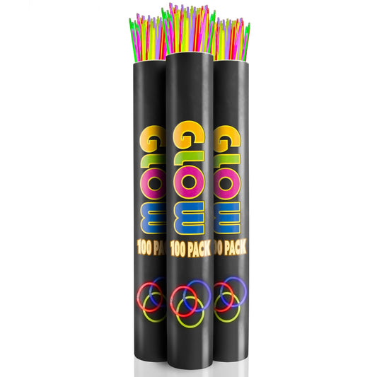 22 In. Neon Glow Necklaces With Assorted Colors | 300 Pack