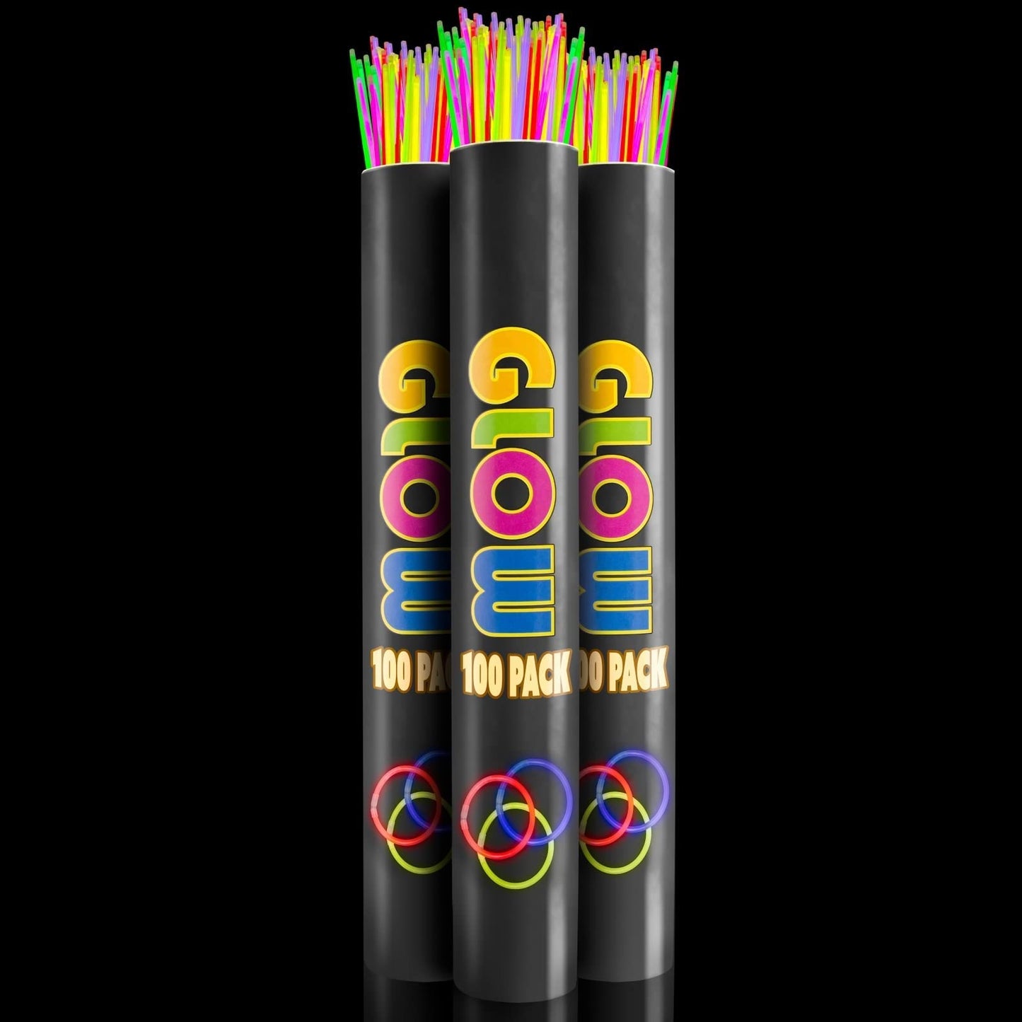 22 In. Neon Glow Necklaces With Assorted Colors | 300 Pack
