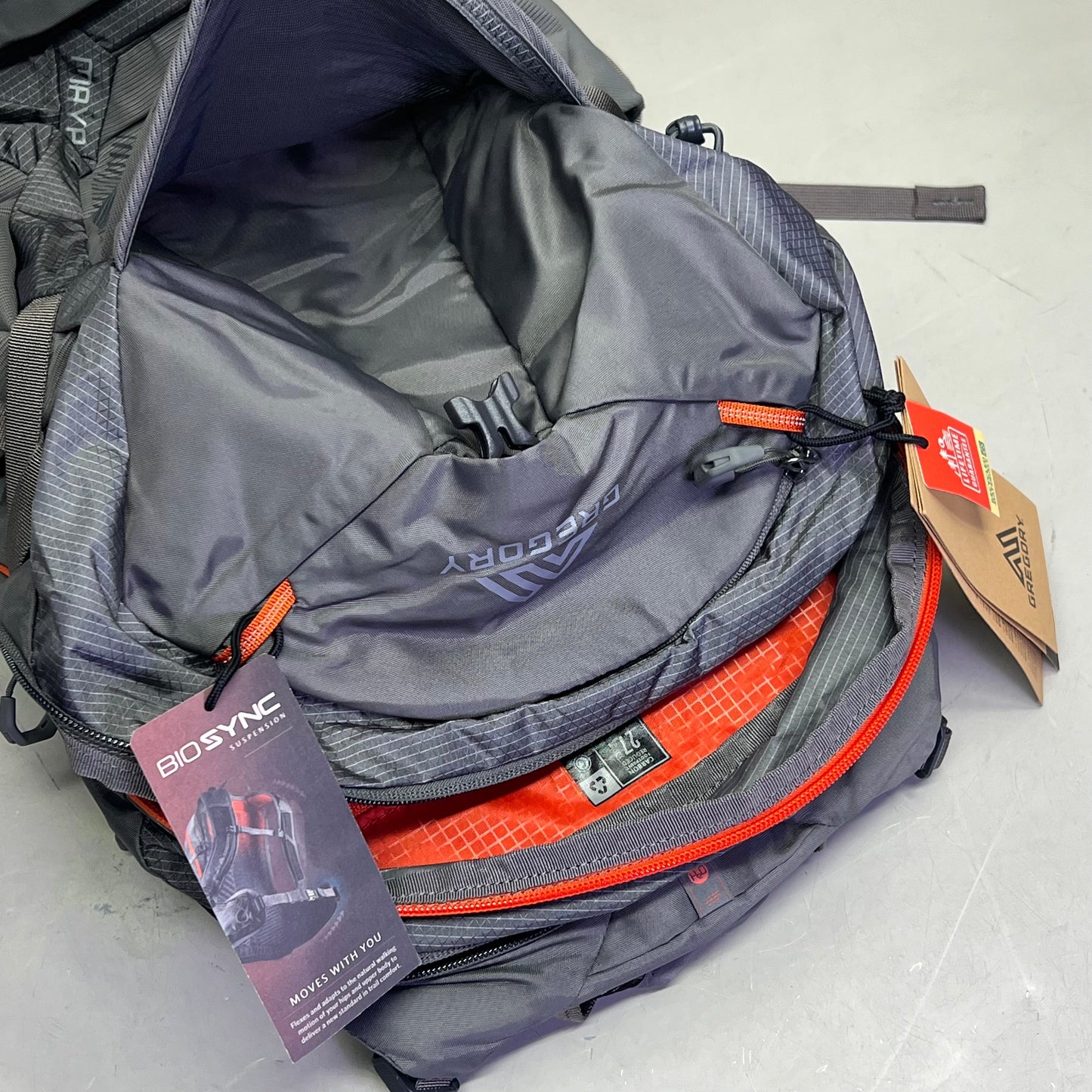 GREGORY Adjustable Torso Length Maya 25L Backpack Women's Sunset Grey 1452805586