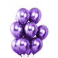 50 Purple Metallic Chrome Balloons - Shiny Latex 12" Thicken For Wedding, Birthday Party, Baby Shower, New Years, Graduation & Sweet 16