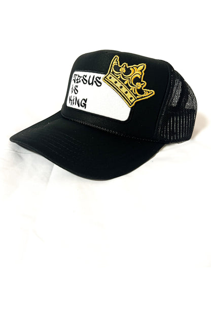 Jesus is King patch trucker hat -clearance
