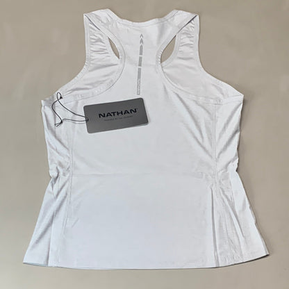 NATHAN Qualifier Tank Women's Sz M Grey Mist Heather NS51080-80124-M (New)