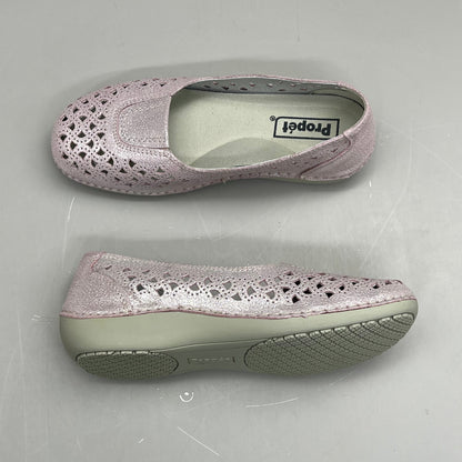 PROPET Cabrini Full Grain Leather Arch Support Women Sz 10.5 X(2E) Blush WCX064L