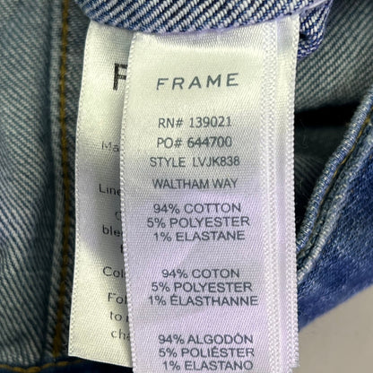 FRAME DENIM Button Cuffs Soft Jacket  Women's Sz M  Medium Blue Wash