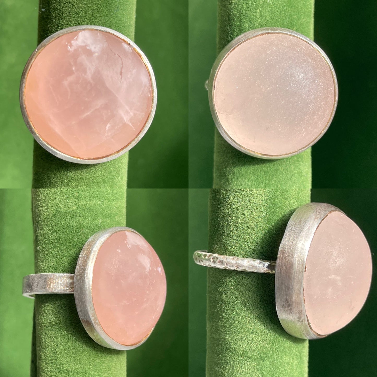 Rose Quartz Maxi Flat Band