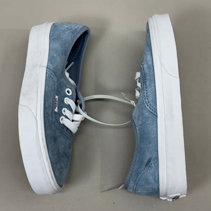 VANS Authentic Suede Casual Shoes Heiq Eco Dry Women's 5.5 Men's 4.0 Ashley Blue