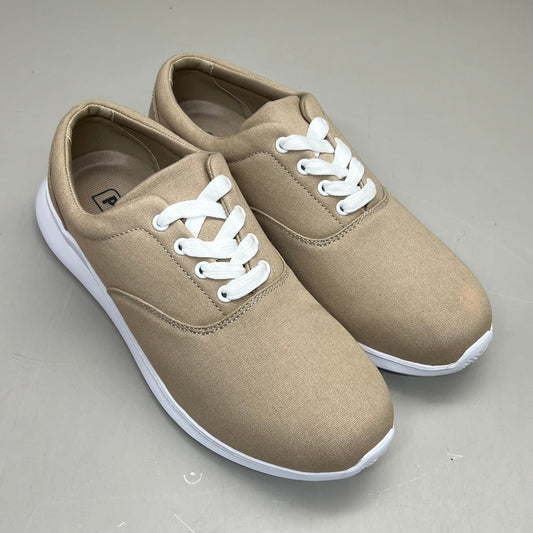 PROPET Flicker Canvas Sneaker Diabetic Friendly Women's Sz 9.5 W(D) Tan WAA192C