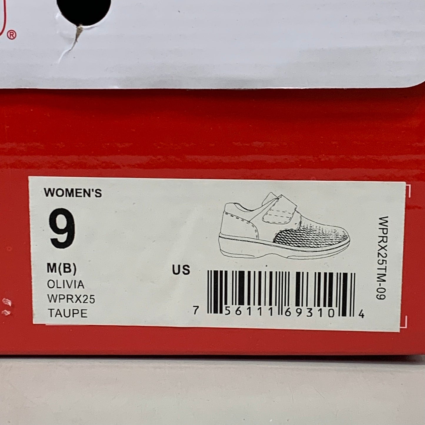 PROPET Olivia Casual Walking Shoes M(B) Women's SZ 9 Taupe WPRX25TM-09