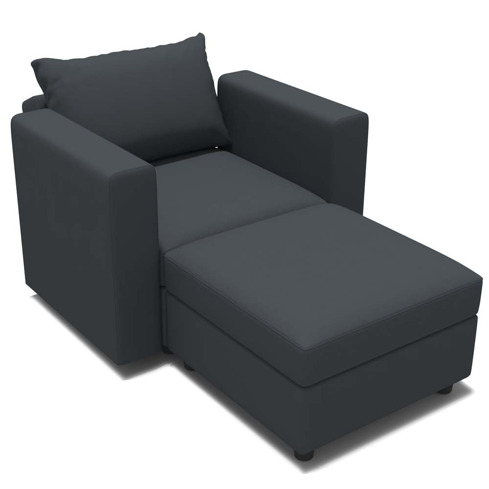 Ainfox 2 Seats Recline sofa Convertible Sofa Couch with Storage