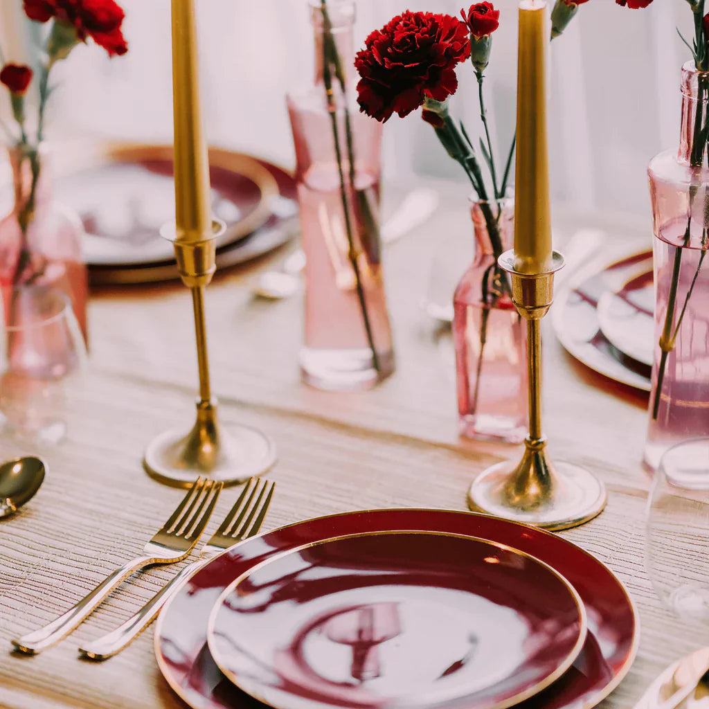 Exquisite Classic Gold Plastic Forks | 20 Count