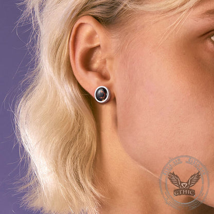 12 Constellation Zodiac Stainless Steel Luminous Stud Earrings