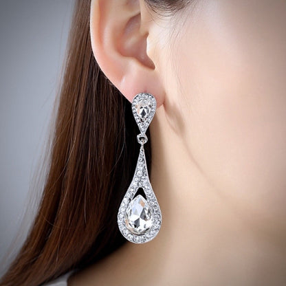Lorna - Crystal Bridal Earrings - More colors available