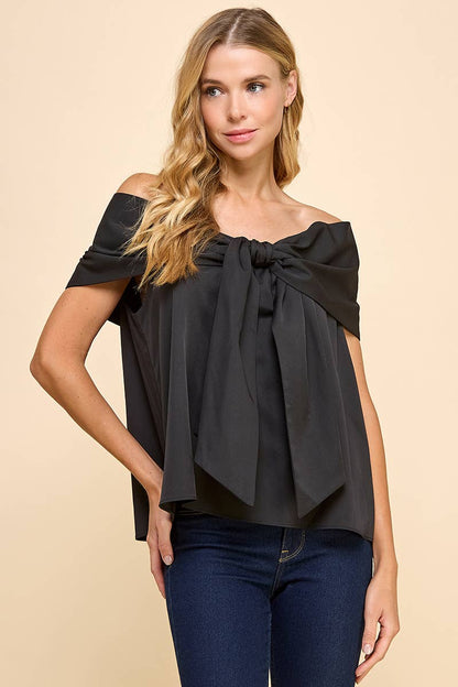 Off The Shoulder Bow Top