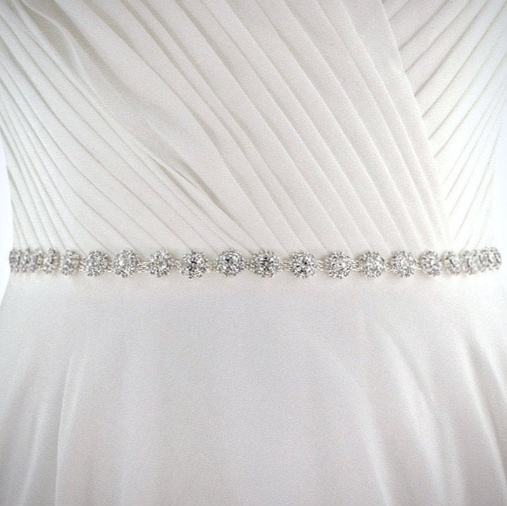 Soleil - Crystal Bridal Belt - available in Silver, Rose Gold and Yellow Gold