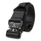 2ND AMEN 1.5" Tactical EDC Belt with Nylon Webbing. Quick Release Technology and Durable V-ring, Black.