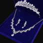 Brianna - Bridal 3-Piece Jewelry Set With Tiara - Available in Gold and Silver