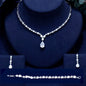 Colette - 3-Piece Cubic Zirconia Bridal Jewelry Set - Available in Silver, Rose Gold and Yellow Gold
