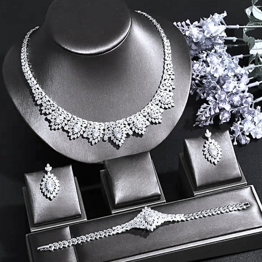 Emmy - 3-Piece Luxury Cubic Zirconia Bridal Jewelry Set