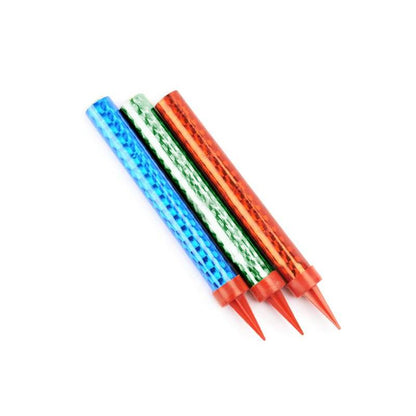 3 Multi Color Sparkling Candles (Small) - Birthday Party Wedding Bottle Service - Candle Sparklers Cake Sparkler
