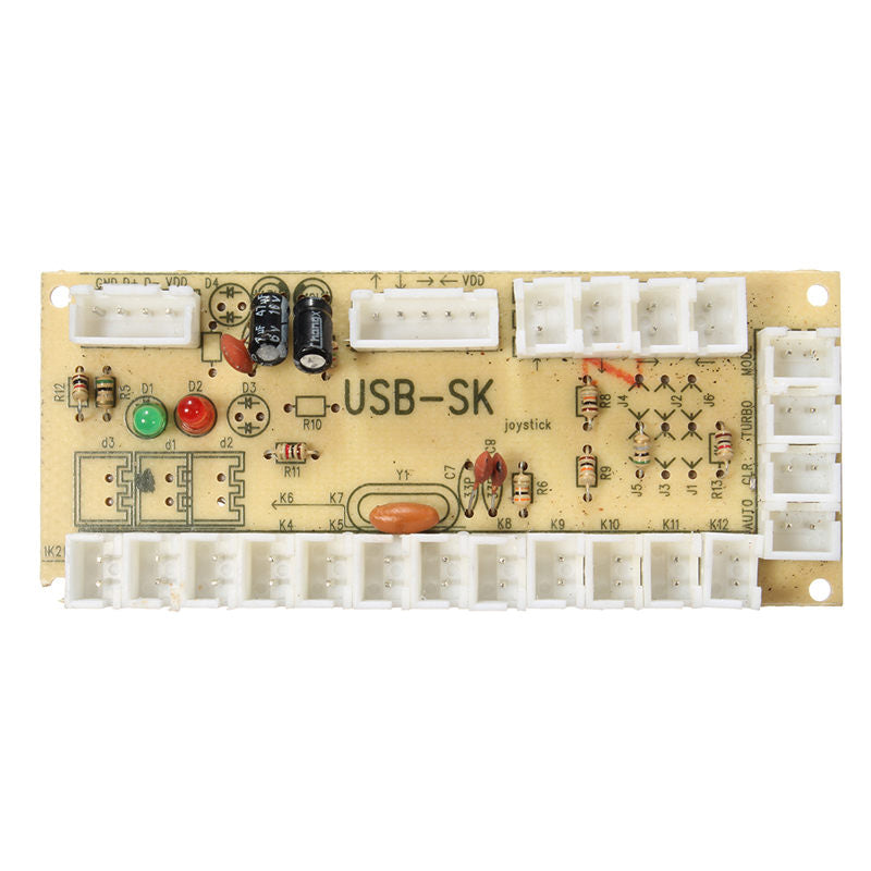 2 Player Arcade DIY Kit - HAPP Joystick, Push Buttons, USB Encoder, MAME JAMMA