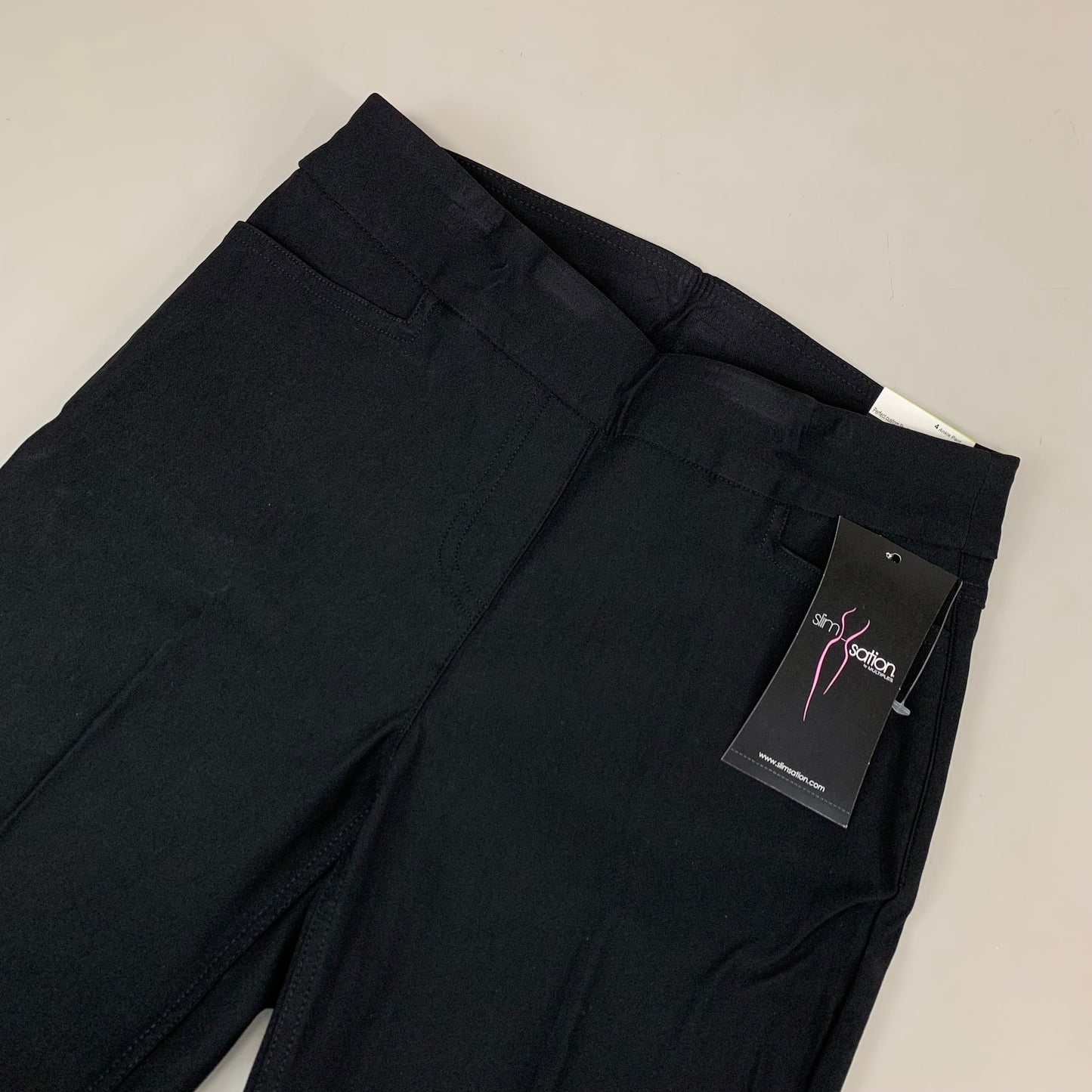 MULTIPLES Ankle Pants Petite Women's Sz 4 Black M30719PM