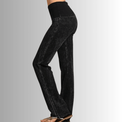 Bootcut Flare Mineral Washed Jeggings Made in USA